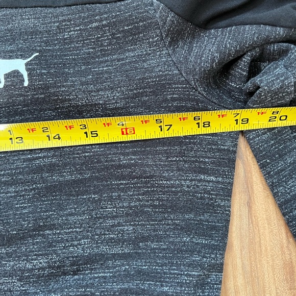 Victoria's Secret PINK Black and Gray Hoodie - Picture 3 of 6